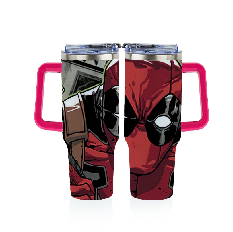 （画像用） Deadpool デッドプール 1200ｍLフルプリント車用タンブラー